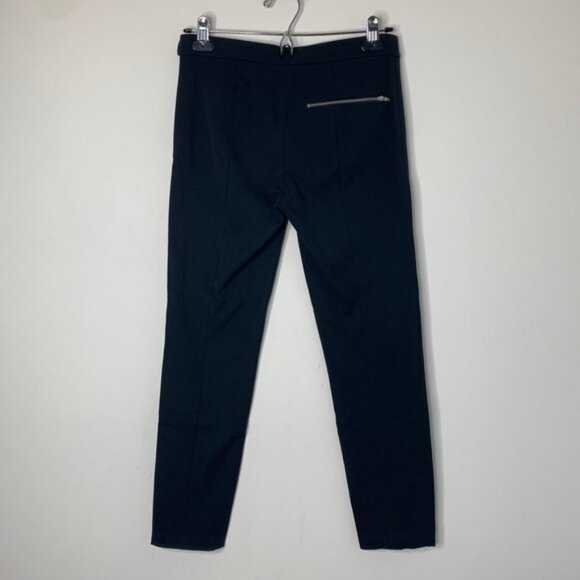 Aritzia Babaton Pants Split Hem Ankle Straight Skinny leg Trousers Black - Picture 13 of 16